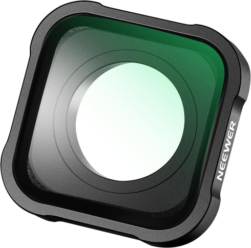 NEEWER 15X Macro Lens Compatible with GoPro Hero 13, 12, 11, 10, 9, 8, 7, 6 Black Action Camera, Close Up Filter, Anti