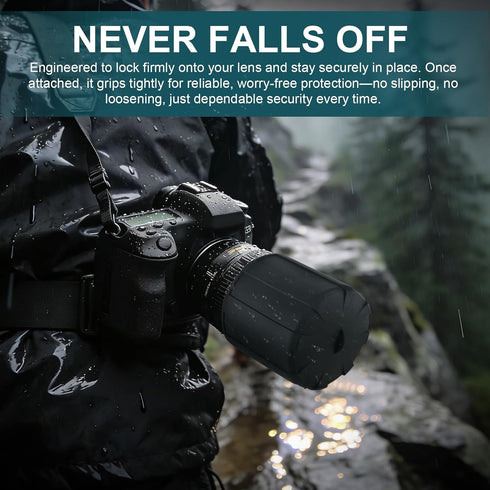 HUYEIOBGD 1855mm Lens Cap, Universal Camera Lens Cover for DSLR & Mirrorless Cameras, Flexible Front Lens Protector