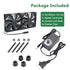 2 120mm 240mm 110V 240V x Computer Fan with AC Plug, - AC Powered Fan with Variable Speed Controller for Receiver