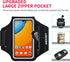 Running Armband with Earphone Bag, Cell Phone Holder for iPhone 16/15/14/13/12 Pro, Galaxy S21/S20