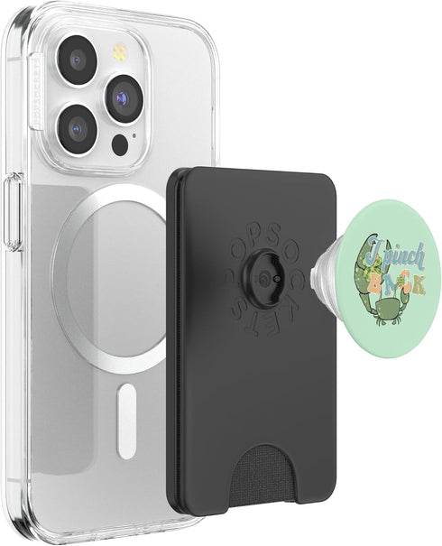 Quill & Ember Studio Irish Punch Back Shamrock Crab Lucky St Patricks Art PopSockets PopWallet for MagSafe