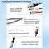 USB to RCA Cable Audio Aux Adapter, 6.6FT HiFi Stereo Y Splitter for USB A Laptop, Linux, Windows, Desktops