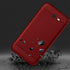 Asuwish Phone Case for Samsung Galaxy J7 Prime 2017 J7V S727VL with Tempered Glass Protector, Red Soft Silicone Cover