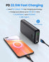 DAOLOT 30000mAh 22.5W Pack QC4.0 3 2 Portable Charger Power Bank USB C Fast Charging External Battery PD