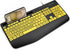 SABLUTE Large Print Keyboard Wired Computer Keyboards with Wrist Rest, Big Letters Easy to Read for Windows