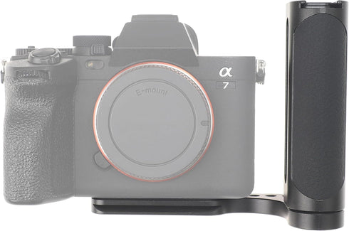 JLWIN 2nd 1/4"-20 Universal Camera L-Type Bracket Holder with Side Handle Grip, Quick Release Grip for DSLR/Mirrorless