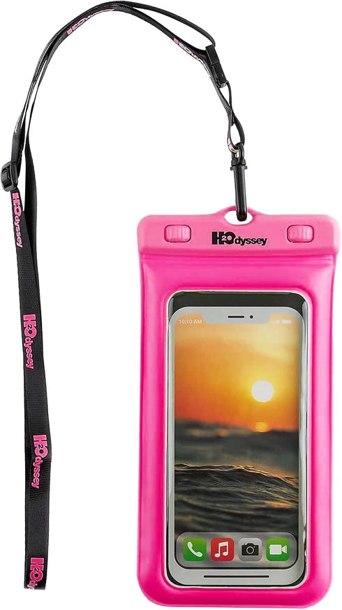 Waterproof Phone Case and Lanyard, Excellent Protection, Floats in Water - Pink