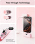 L.LYFOVR 5000mah 17,Type-c Pack 16/Samsung/Android Lightweight Pink USB C Power Bank Portable Charger with Kickstand