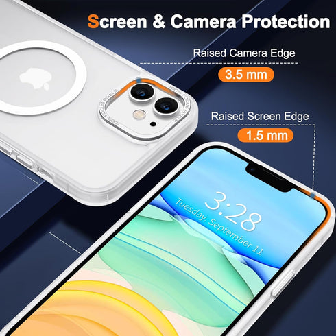 Hython Magnetic Translucent Matte Case for iPhone 11, Compatible with MagSafe, 6.1", Thin Slim Fit Shockproof Cover