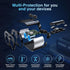 2 Sockets Cigarette Lighter Splitter with Large Voltmeter, BUVAYE 5 in 1 Fast Charge USB C Car Charger Adapter, Dual