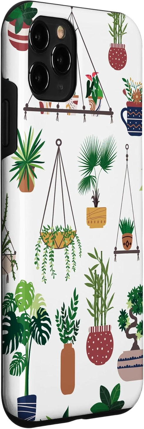 iPhone 11 Pro Indoor and Outdoor Plant Illustrations | Boho Nature Art Case