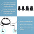 Retevis ETK007 Adjustable Throat Mic Walkie Talkie Headset, Finger PTT Two Earplugs for RT22, RT68, RT21, H-777 (1 Pack)
