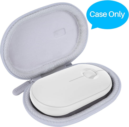 Mouse Case compatible with Logitech Pebble 2 M350s / M350 / M355 / i345 / POP Slim Bluetooth Wireless Mouse (Off White Case)
