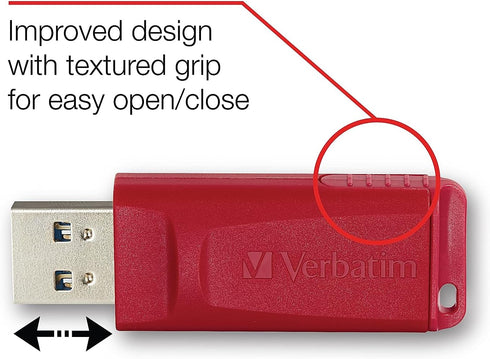 Verbatim 16GB Store 'n' Go USB Flash Drive, Red, PC / Mac Compatible