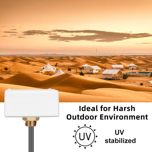 Maswell WiFi 6E Antenna, 2.1-7.2 GHz Screw and 3M Adhesive Mount, IP67 Outdoor IoT Antenna