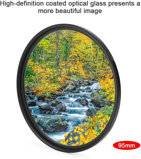 VBESTLIFE 95MM UV Camera Lens Filter, HD MCUV Series Aluminum Ultra Slim Multi-Layer Coating