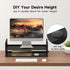 16.5 9.3 5.6 Pholiten Monitor Stand Riser, Desktop Stand, Computer Stand, Ergonomic Design, Two-Level Design, Desktop