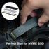 M.2 Thermal Pads 3 Pack, 70 x 20mm, 0.5mm, 1mm, 1.5mm, Highly Efficient Silicone Cooling Pads for Laptop Heatsink