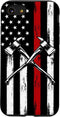 US Flag Firefighter Case for iPhone SE (2020), 7, 8 - Perfect American Fireman Gift!