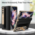 Samsung Galaxy Z Fold 3 Phone Case - Luxury Genuine Leather, Full Body Hinge Protection, Built-in Screen Protector