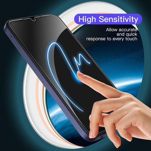 JETech 3-Pack Screen Protector for Samsung Galaxy A25 5G, 6.5", 9H Tempered Glass, Anti-Scratch, HD Clear