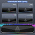 SENZER CS30 Bluetooth Computer Speakers for Desktop, USB Plug & Play PC Speakers with Dynamic LED Light, Stereo Sound