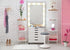 BELECO 7x5ft Fabric Pink Makeup Room Backdrop Makeup Backdrop for Photography Dressing Room Beauty Salon Dressing Table