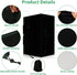 2 PCS Outdoor Speaker Cover, Wall Mounted Speaker Cover Weatherproof Waterproof UV Resistant and Dustproof 600D Oxford Cloth, Black(H 11" x W 7" x D 9")