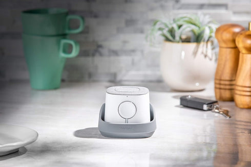 Ventev Wireless Charger Watchdock Duo, Qi 10W Fast Charger, Dual Charging Docks for iPhone and Apple Watch, Light Gray