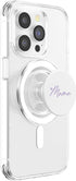 Mama Gifts & Designs for Girls Light Pastel Purple White Heart Mama PopSockets PopGrip for MagSafe