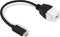GELRHONR USB C Keystone Jack Cable, USB 3.1 Type C Male to Female Panel Mount Adapter, 0.2M, White, Compatible Devices