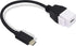 GELRHONR USB C Keystone Jack Cable, USB 3.1 Type C Male to Female Panel Mount Adapter, 0.2M, White, Compatible Devices