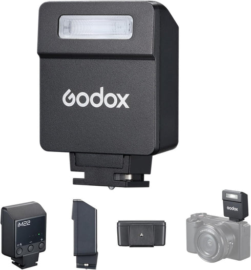 GODOX iM22 Mini Camera Flash On-Camera Flash Speedlite 5 Power Levels 3s Recycle