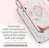 VENA vLove Glitter Clear Case - Rose Gold Compatible with Apple iPhone 11 Pro Max (6.5"-inch 2019)