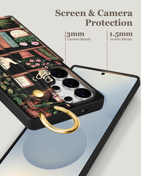 Petitian S25 S25 for Samsung Galaxy Ultra Wallet Stand Case - Women Girls Cute Girly Aesthetic Unique Design Leather