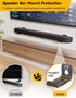 MUAKIOY (2 Sets) 3.4" 5.8" Soundbar Mount, Speaker Wall Mount Brackets Under TV, Heavy Duty Sound Bar Shelf Mounting