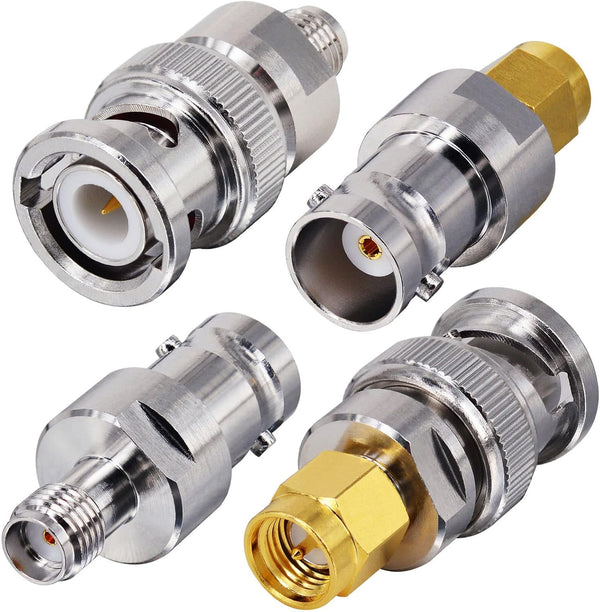 Onelinkmore BNC to SMA Coax Adapter for Baofeng UV-5R Ham Radio, Scanner, HT Antenna, SDR Dongle