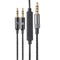 Replacement Cable Cord for Sol Republic Master Tracks HD/HD2/V8/V10/12/X3 - Black Remote Volume & Microphone