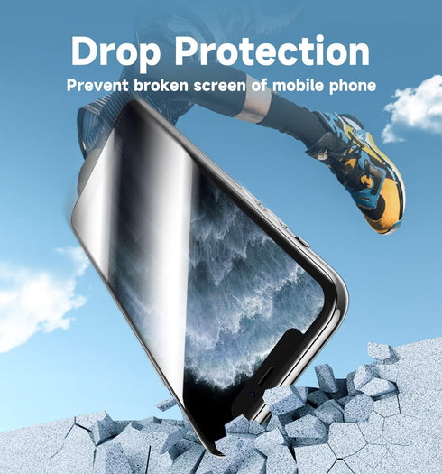 MAGIC JOHN Tempered Glass Screen Protector for iPhone 11 Pro/X/XS (5.8") - 2 Pack, Bubble-Free, HD Clear, Easy Install