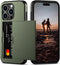 Nvollnoe iPhone 15 Pro Case with Card Holder, Heavy Duty Protective Dual Layer Shockproof Wallet Cover