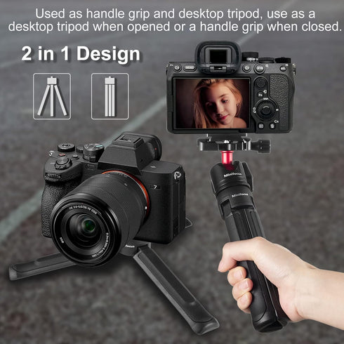 MINIFOCUS Camera Tripod, Compact Desktop Stand with 1/4" Screw for Gimbal Stabilizer and DSLR Cameras