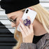 Multi-Function Cell Phone Stand, Pink White Daisy Flower Floral Expanding Grip for Smartphones and Tablets (4 Pack),