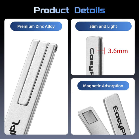 WXRWYPW 2 Pack 16/Plus/Pro/Pro 15/14/13/12 Cell Phone Kickstand, Vertical and Horizontal Metal Phone Stand for Desk
