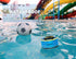 DuoTen IPX7 Waterproof Bluetooth Speakers - Portable Wireless Speakers with LED Display, FM Radio, and Light Show