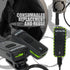 Retevis AI Active Noise Reduction Walkie Talkie Earpiece with Mic, Rechargeable C-Type, 2 PTT, Compatible with BAOFENG,