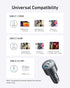 Anker 167.5W Max 3-Port Ultra-Compact USB-C Car Charger for iPhone 16/15/14/13 Series, MacBook Pro/Air, Samsung S24/S23