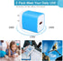 Fast Charging 18W Android Charger Block + 9FT Type C Cable for Samsung Galaxy A71, S22, S21 FE, A53 5G, and more.