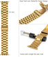 Tasikar Band Compatible with Apple Watch - 42mm Premium Stainless Steel Metal Replacement Strap, Gold