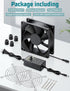 80mm 12v 110v 220v dc Small Computer Fan with AC Plug Variable Speed Dual Ball Bearing for Cooling Laptop Electronics