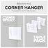 Corner Wall Mount for YI Home (3 Pack) Security Camera, Adhesive Holder, No Hassle Bracket